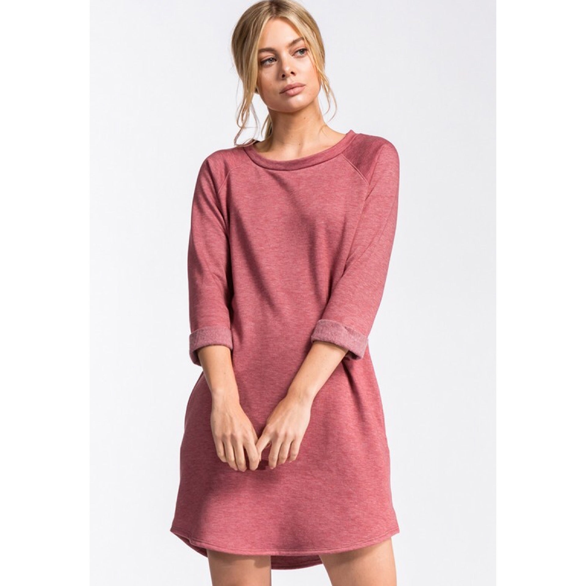 Burgundy sale sweatshirt dress
